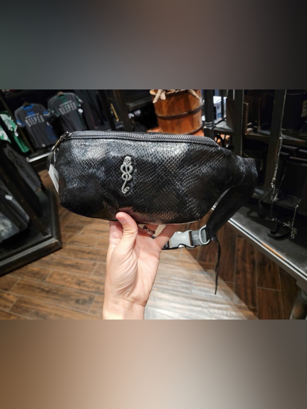 NWT Universal Studios Harry Potter Dark Mark snakeskin Fanny belt bag